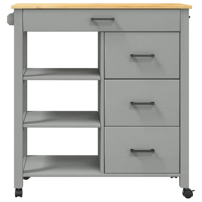 Küchenwagen MONZA 84x40x88,5 cm Massivholz Kiefer