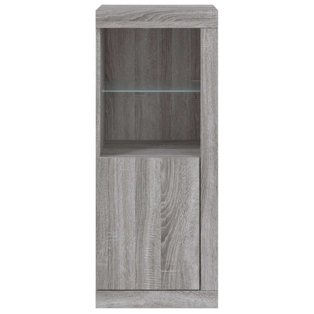 Sideboard mit LED-Leuchten Grau Sonoma 41x37x100 cm