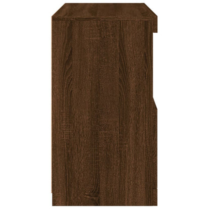 Sideboard mit LED-Leuchten Braun Eichen-Optik 60x37x67 cm