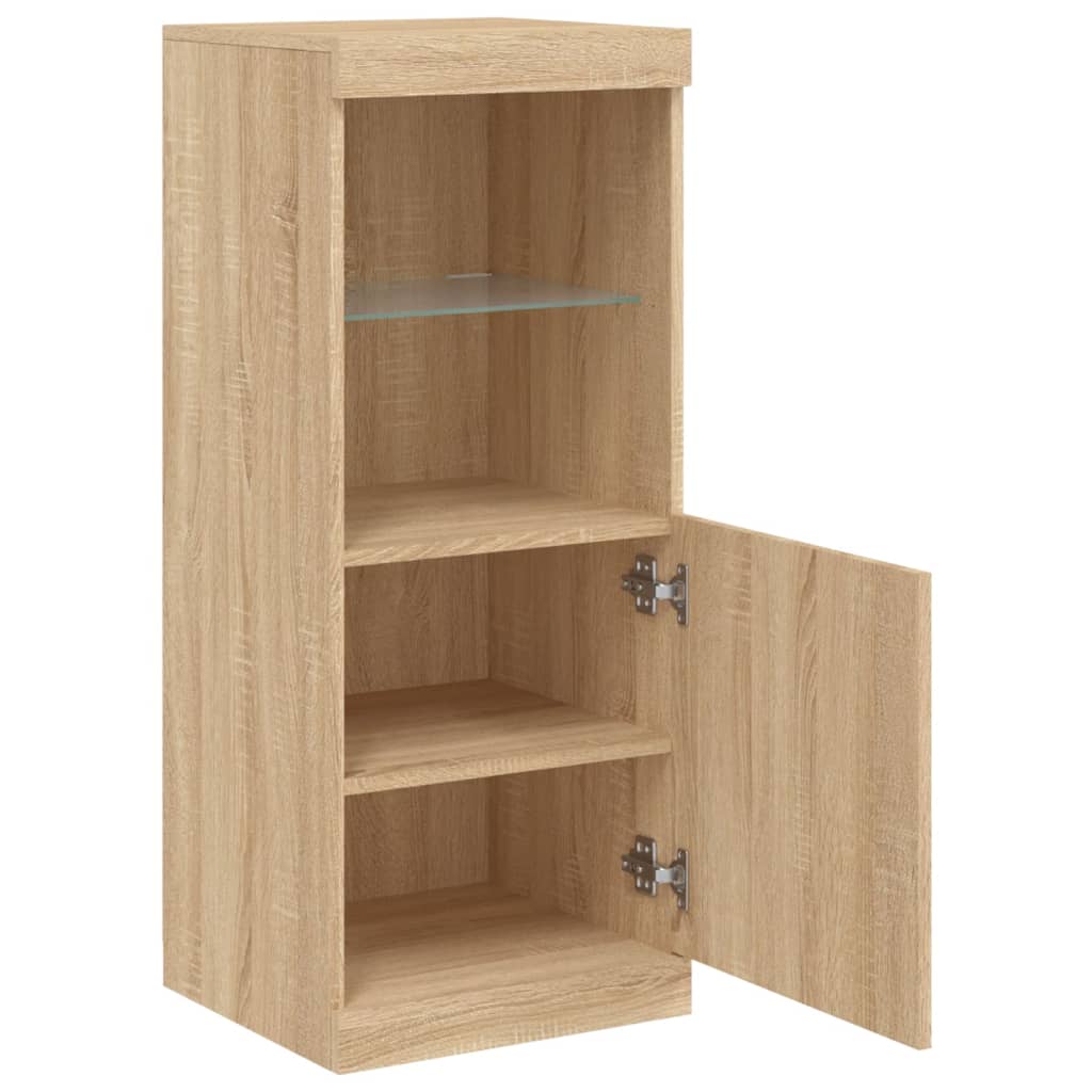Sideboard mit LED-Leuchten Sonoma-Eiche 41x37x100 cm