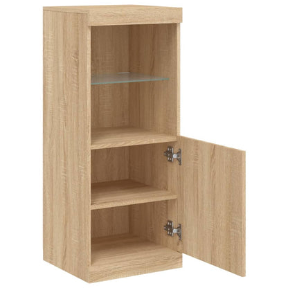 Sideboard mit LED-Leuchten Sonoma-Eiche 41x37x100 cm