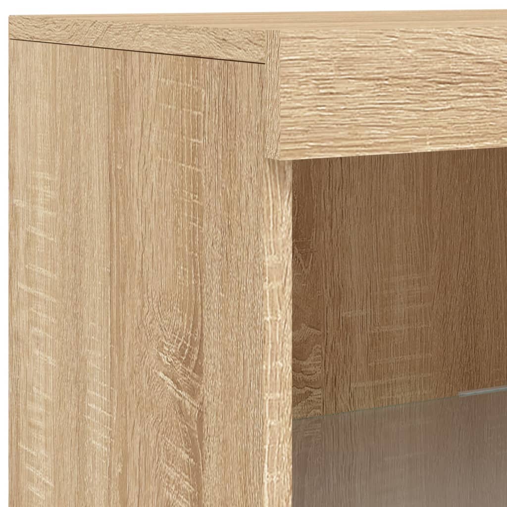 Sideboard mit LED-Leuchten Sonoma-Eiche 41x37x100 cm