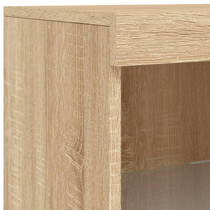 Sideboard mit LED-Leuchten Sonoma-Eiche 41x37x100 cm