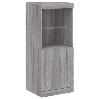 Sideboard mit LED-Leuchten Grau Sonoma 41x37x100 cm