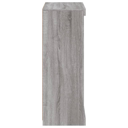 Sideboard mit LED-Leuchten Grau Sonoma 60,5x37x100 cm