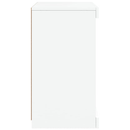 Sideboard mit LED-Leuchten Weiß 41x37x67 cm
