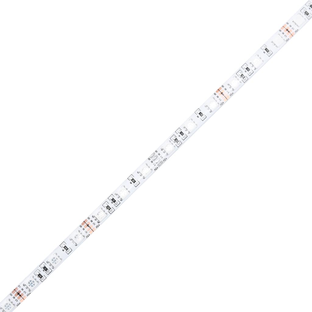 Nachttisch mit LED-Leuchten Braun Eichen-Optik 40x39x48,5 cm
