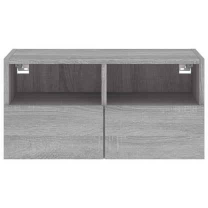 TV-Wandschrank Grau Sonoma 60x30x30 cm Holzwerkstoff