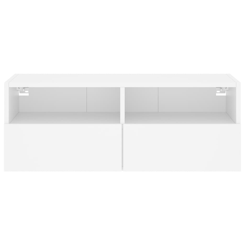 TV-Wandschrank Weiß 80x30x30 cm Holzwerkstoff