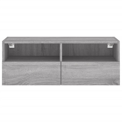 TV-Wandschrank Grau Sonoma 80x30x30 cm Holzwerkstoff