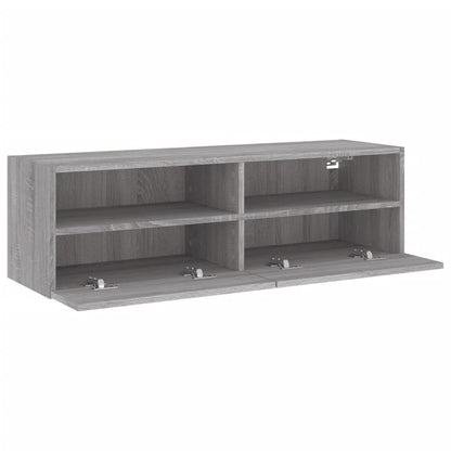 TV-Wandschrank Grau Sonoma 100x30x30 cm Holzwerkstoff