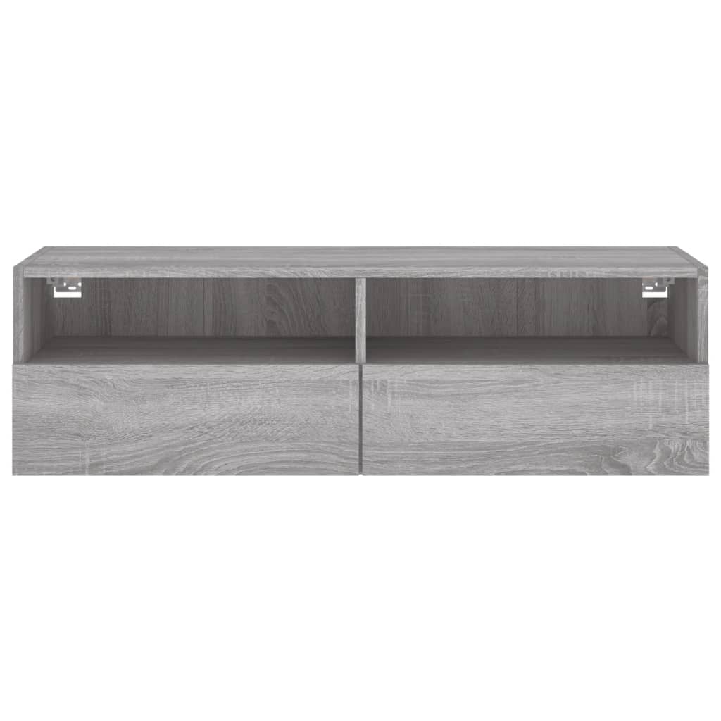 TV-Wandschrank Grau Sonoma 100x30x30 cm Holzwerkstoff