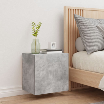 TV-Wandschrank Betongrau 40,5x30x40 cm Holzwerkstoff