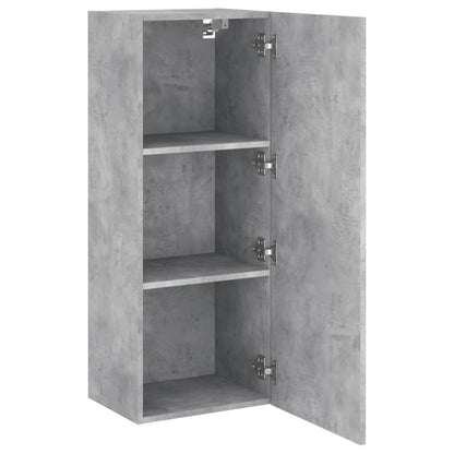 TV-Wandschrank Betongrau 40,5x30x102 cm Holzwerkstoff