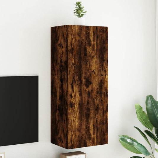 TV-Wandschrank Räuchereiche 40,5x30x102 cm Holzwerkstoff