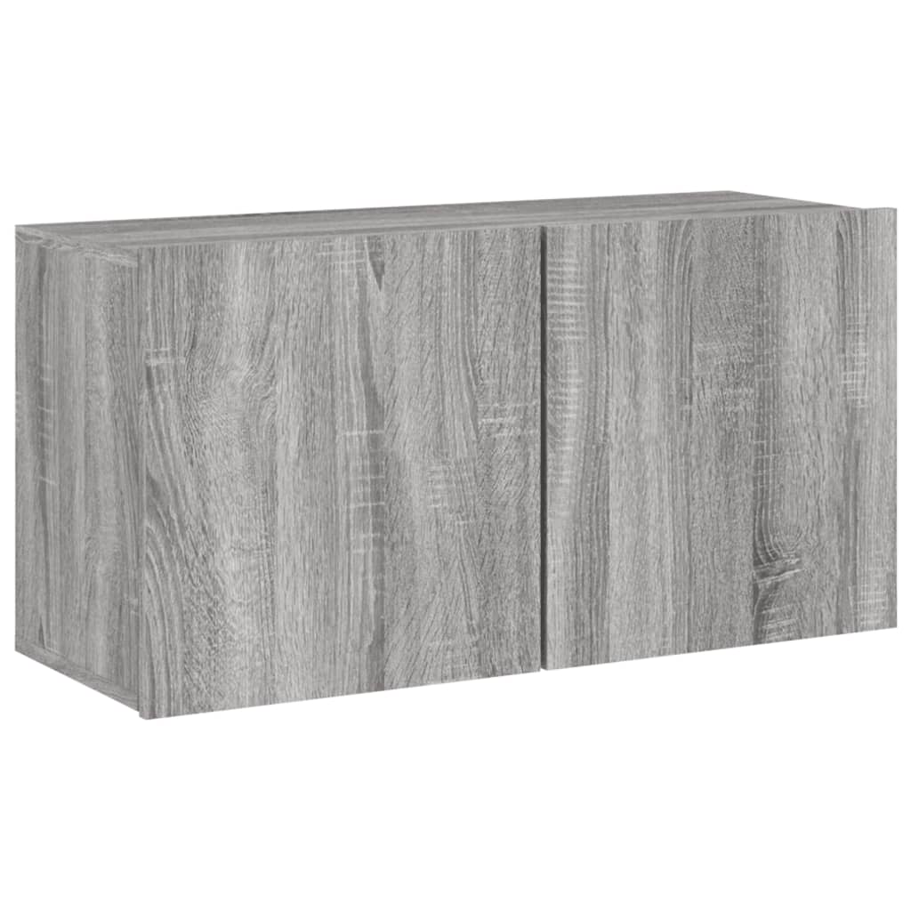 TV-Wandschrank Grau Sonoma 80x30x41 cm