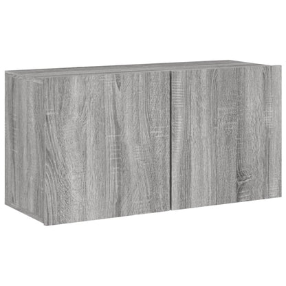 TV-Wandschrank Grau Sonoma 80x30x41 cm