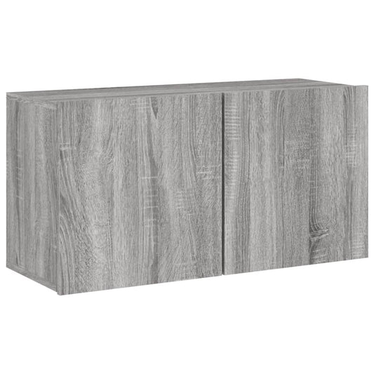 TV-Wandschrank Grau Sonoma 80x30x41 cm