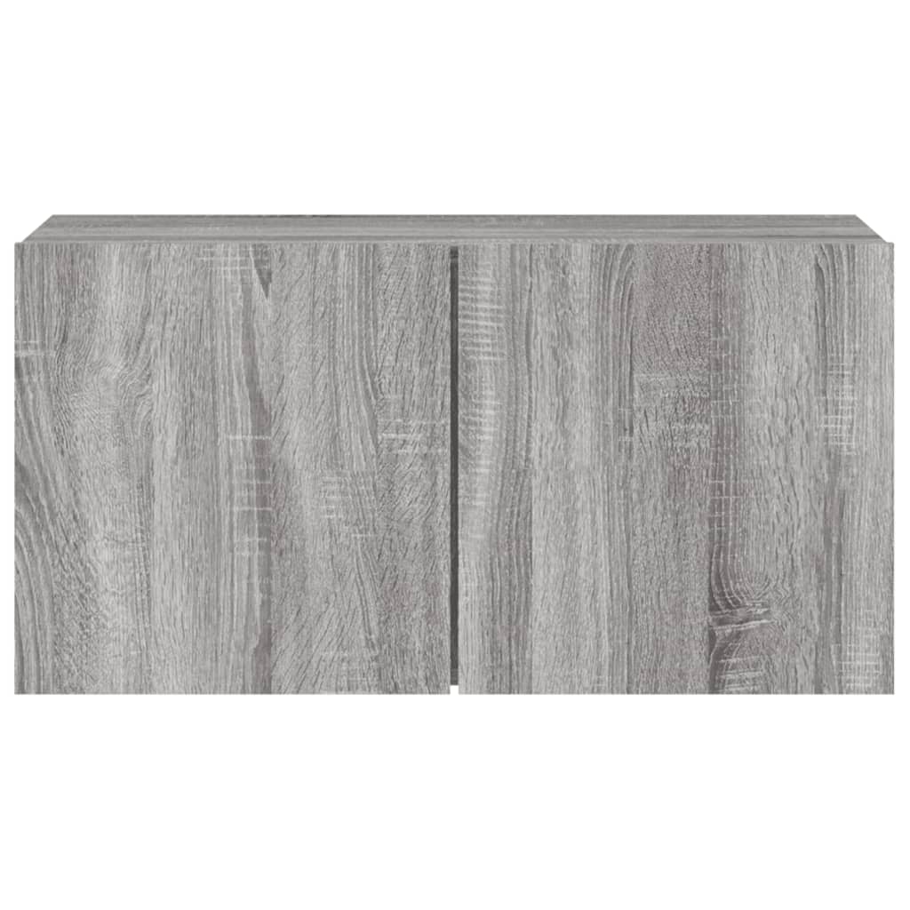 TV-Wandschrank Grau Sonoma 80x30x41 cm