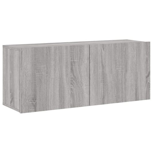 TV-Wandschrank Grau Sonoma 100x30x41 cm