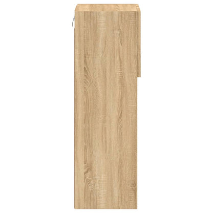 TV-Schrank mit LED-Leuchten Sonoma-Eiche 30,5x30x90 cm