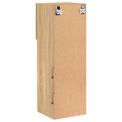 TV-Schrank mit LED-Leuchten Sonoma-Eiche 30,5x30x90 cm