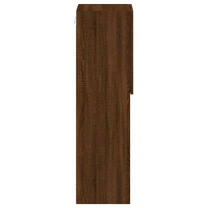 TV-Schrank mit LED-Leuchten Braun Eichen-Optik 30,5x30x102 cm