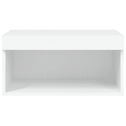 TV-Schrank mit LED-Leuchten Weiß 60x30x30 cm