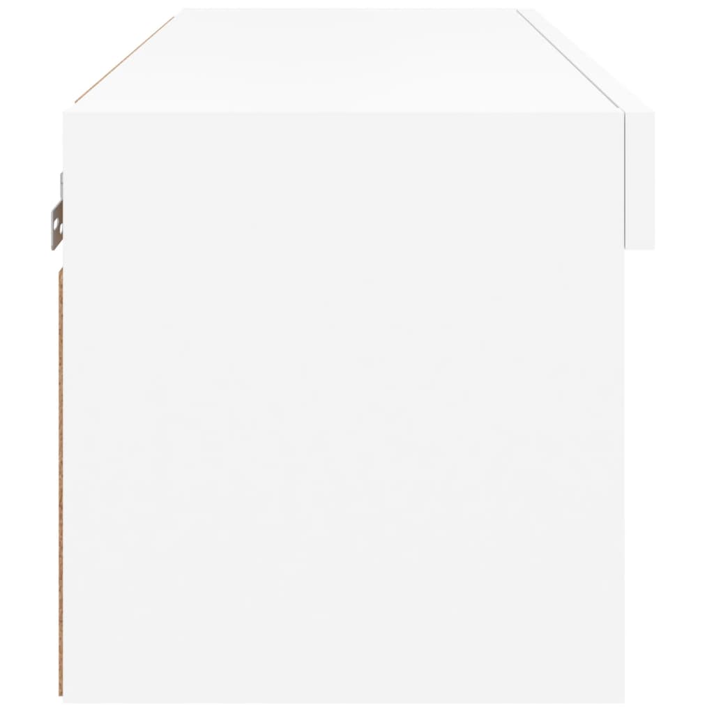 TV-Schrank mit LED-Leuchten Weiß 60x30x30 cm