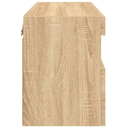 TV-Wandschrank mit LED-Leuchten Sonoma-Eiche 60x30x40 cm
