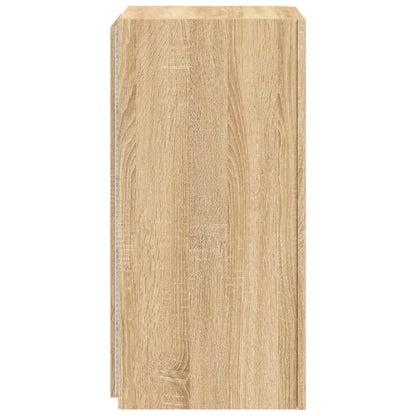 TV-Wandschrank mit LED-Leuchten Sonoma-Eiche 30,5x35x70 cm