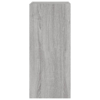 TV-Wandschrank mit LED-Leuchten Grau Sonoma 30,5x35x70 cm