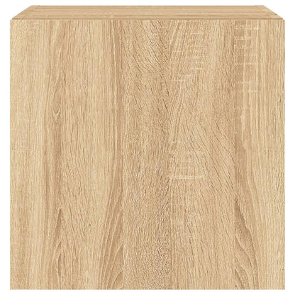 TV-Wandschrank mit LED-Leuchten Sonoma-Eiche 40,5x35x40 cm