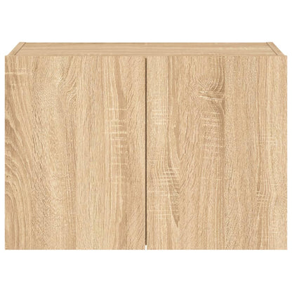 TV-Wandschrank mit LED-Leuchten Sonoma-Eiche 60x35x41 cm
