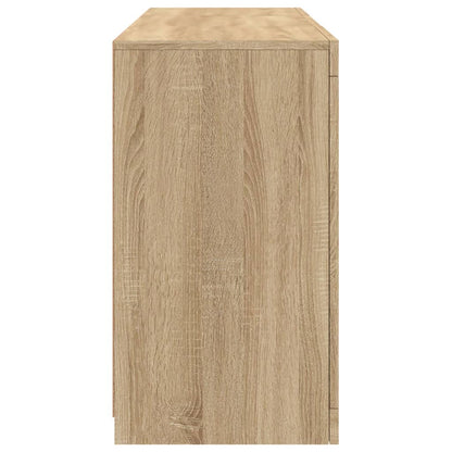 Sideboard mit LED-Leuchten Sonoma-Eiche 123x37x67 cm