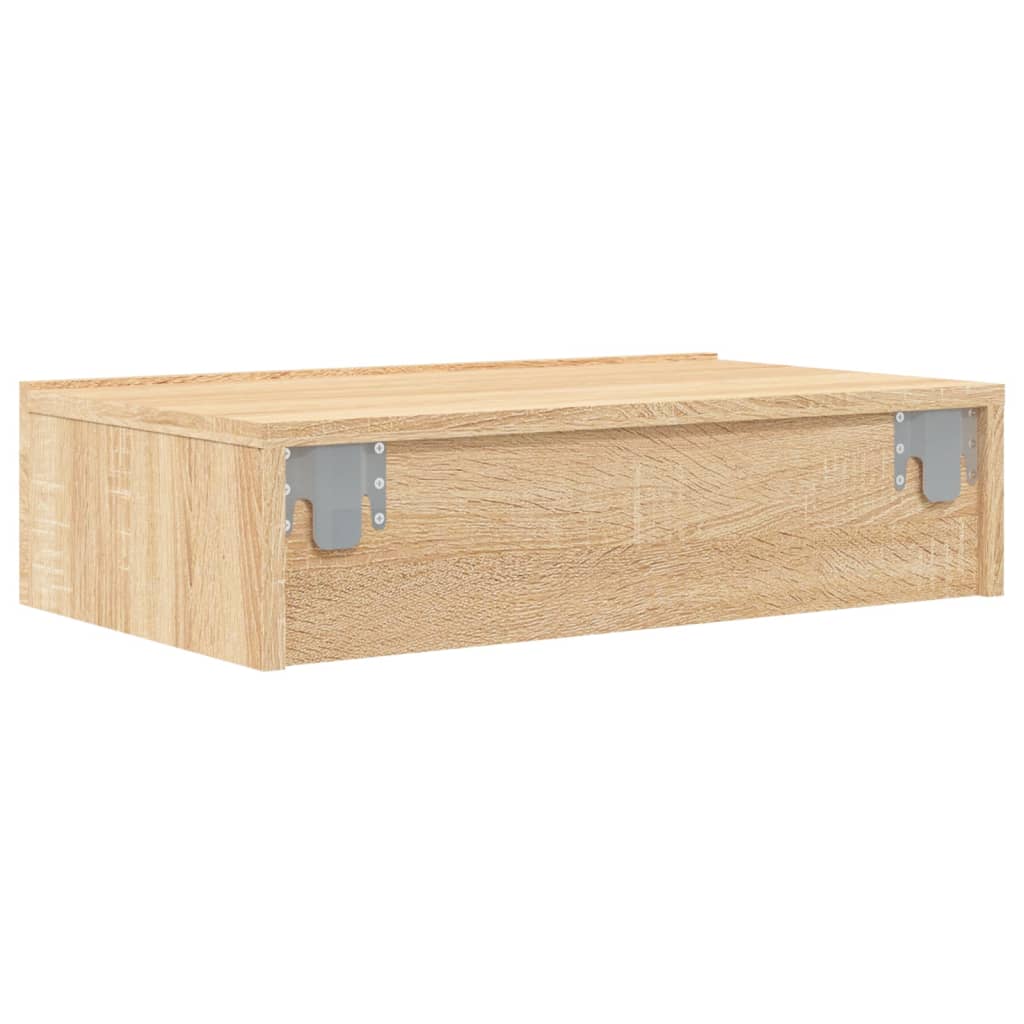 TV-Schrank mit LED-Leuchten Sonoma-Eiche 60x35x15,5 cm