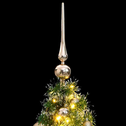 Künstlicher Weihnachtsbaum mit Schnee & Kugeln 150 LEDs 120 cm