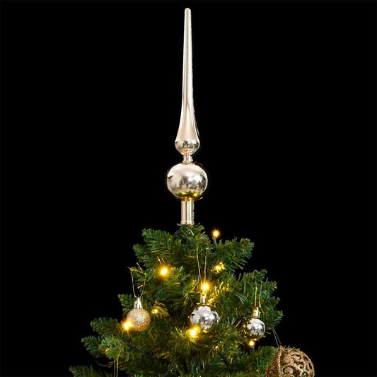 Künstlicher Weihnachtsbaum Klappbar 150 LEDs & Kugeln 120 cm