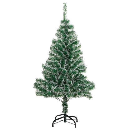 Künstlicher Weihnachtsbaum mit Schnee & Kugeln 150 LEDs 150 cm