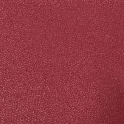 3-tlg. Chesterfield-Sofa-Set Weinrot Kunstleder