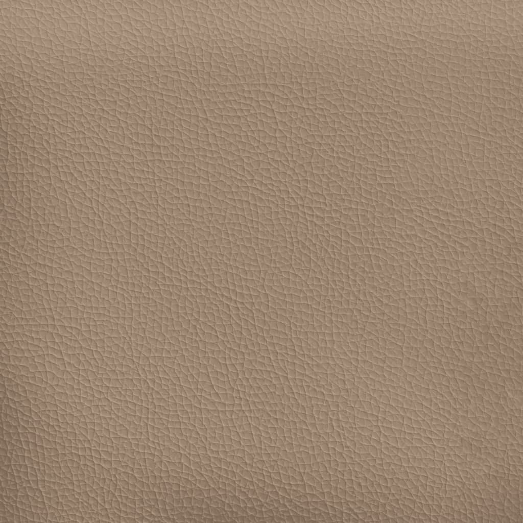 3-tlg. Chesterfield-Sofa-Set Cappuccino Kunstleder
