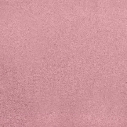 3-tlg. Chesterfield-Sofa-Set mit Nackenrollen Rosa Samt