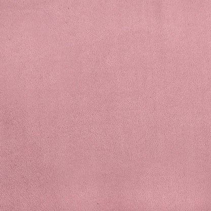 2-tlg. Chesterfield-Sofa-Set mit Nackenrollen Rosa Samt
