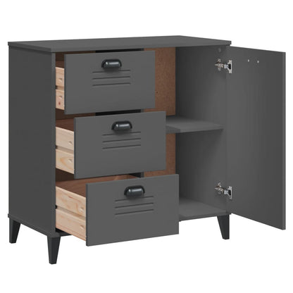 Sideboard VIKEN Anthrazit 80x40x80 cm Holzwerkstoff