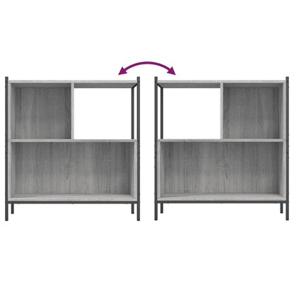 Bücherregal Grau Sonoma 72x28x77,5 cm Holzwerkstoff