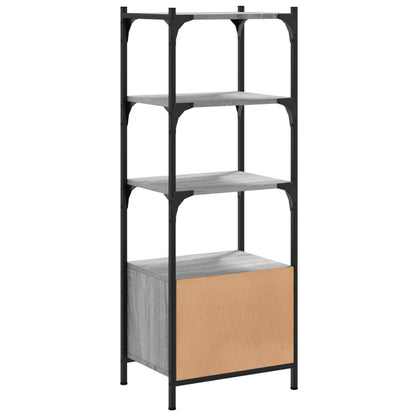 Bücherregal 3 Böden Grau Sonoma 41x30x109,5 cm Holzwerkstoff