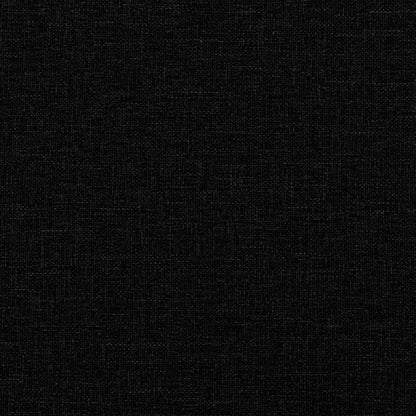 Bett mit Matratze "Dover" Schwarz 80x200 cm Stoff