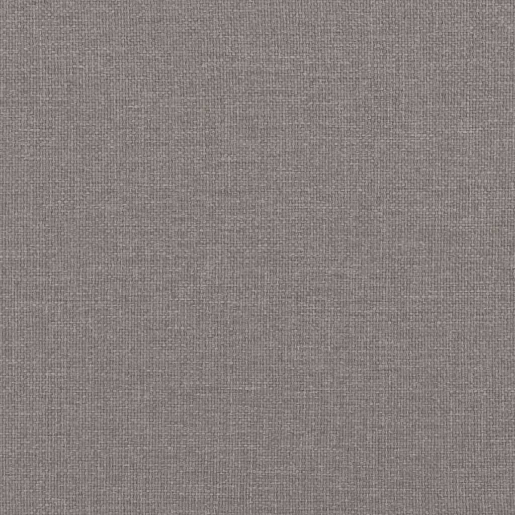 Bett mit Matratze Taupe 90x200 cm Stoff