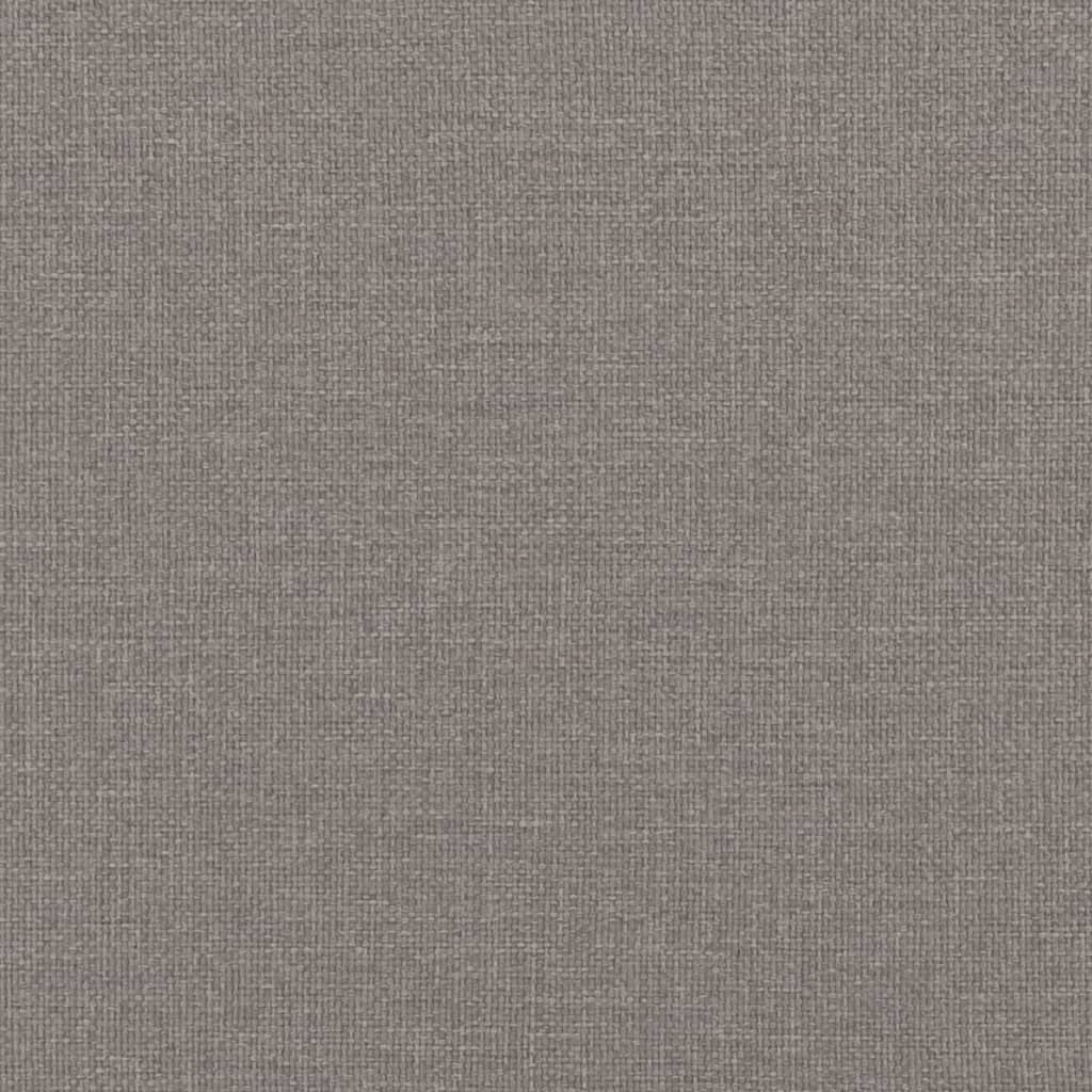 Bett mit Matratze Taupe 100x200 cm Stoff