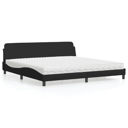 Bett mit Matratze "Dover" Schwarz 200x200 cm Stoff
